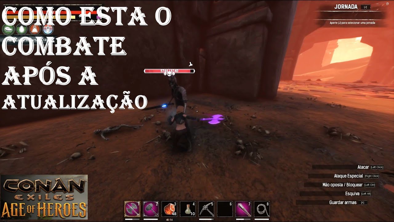 Conan exiles, como ficou o combate após a atualização
