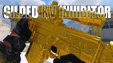 Unlocked the GILDED Camo for the KV INHIBITOR! (MW3)