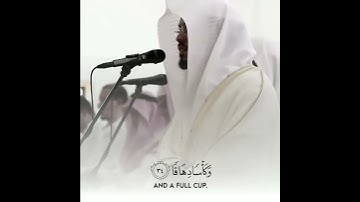 أواخر سورة النبأ الشيخ ياسر الدوسري حفظه الله