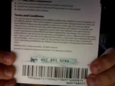roblox card code - YouTube