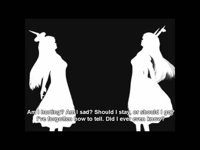 【Touhou Project - Bad Apple】【English Dub with Lyrics Onscreen】 class=