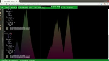 Live coding music session in the web browser