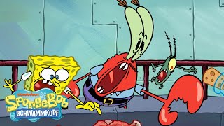 SpongeBob | Mr. Krabs und Plankton arbeiten 10 Minuten ZUSAMMEN | SpongeBob Schwammkopf