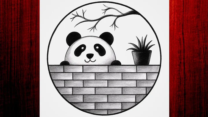 Easy circle scenery drawing /Easy drawing ideas for beginners/ How to draw pencil sketch drawing