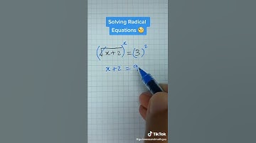 Solving Radical Equations