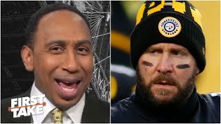 Stephen A. loves that the Steelers perfect season is over | First Take | First Take