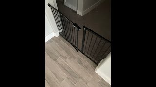 Frisco Extra Wide Auto-Close Pet Gate, 30-in Height Chewy.com - Review - Works for me