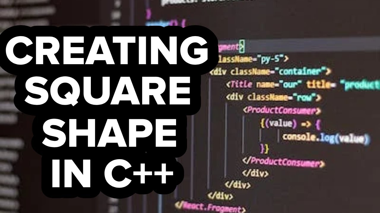 How to draw a square in C++ - YouTube