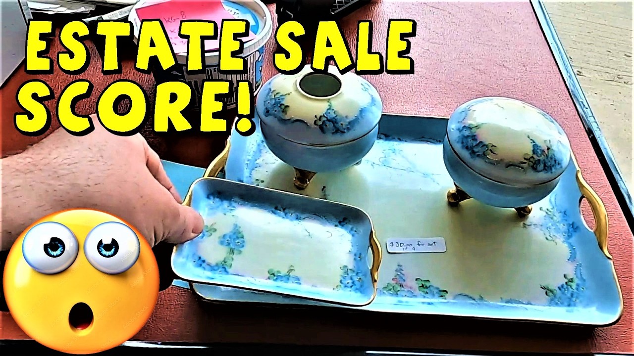 Ep716:  JACKPOT Garage Sale Finds You Won't Believe! 🤯🤯 Rare Antique Glass & Noritake Nippon