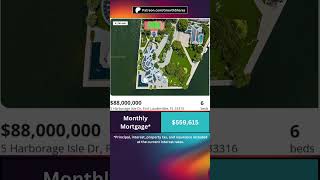 Can you afford this $88 million house in Fort Lauderdale, FL? #shorts #fortlauderdale #realestate