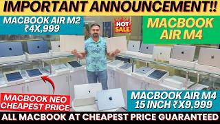 MacBook Air M4 Second Hand in Delhi | MacBook Air M2 Refurbished Price | The Macintosh Noida Sec 75