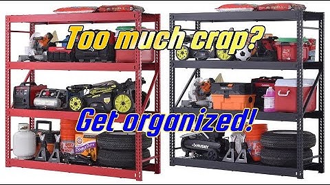 Husky 4-Tier Industrial Duty Steel Garage Storage Shelving Unit at The Home Depot!