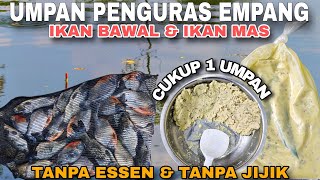 UMPAN IKAN MAS PENGURAS EMPANG TERBARU ....‼️ GILA CUKUP 1 UMPAN DAPAT BANYAK IKAN MAS & BAWAL