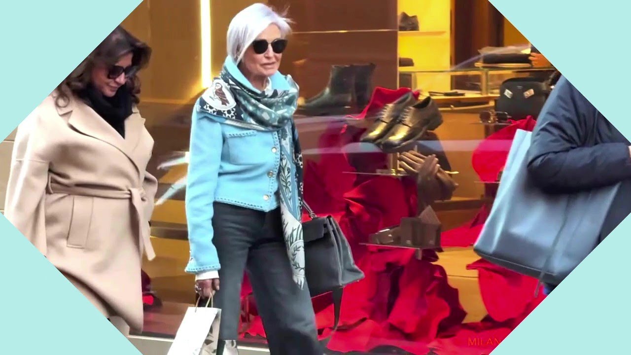 ♡１６度の【ミラノファッション】　色の組み合わせが抜群！マダム巻きが上手い目立ちがりやのミラネーゼ【スカーフの巻き方】