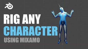 SAVE TIME in BLENDER 3D using Mixamo to easily RIG your 3D-Character! | Tutorial