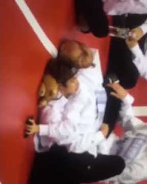 [ISAC 2017] 170116 Jhope hugged Jin while lying @ISAC2017