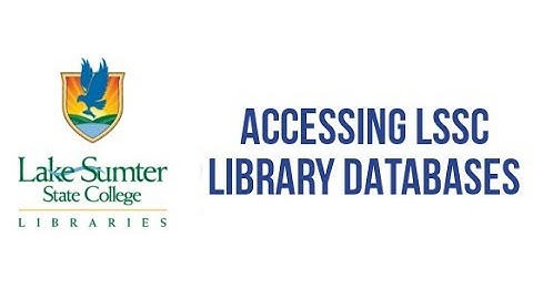 Accessing and Logging Into Library Databases