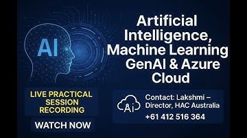 Artificial Intelligence, Machine Learning, GenAI & Azure Cloud  – Live Practical Session