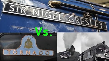 Tornado vs. Sir Nigel Gresley- Whistle Match!