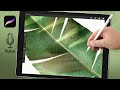 Painting with Light: Procreate Banana Leaf Tutorial // Watercolor Tutorial