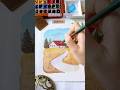 30-seconds watercolor: Autumn painting tutorial#watercolor #watercolortutorial #paintingtutorial#art