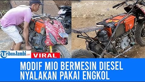 Viral Pria Modifikasi Mio Bermesin Diesel, Suaranya Mirip Moge