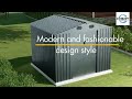 Transform your space chery industrial garden metal shed 9x11  features  benefits