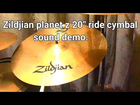 Zildjian planet z 20'' ride cymbal sound demo.