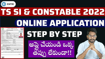TS SI & Constable Step By Step Online Application Process | Apply Online 2022 | Entri App Telugu