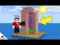 YENİ EVİ BİTİRDİK - MİNECRAFT SU ADASINDAN KAÇIŞ #18