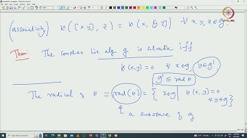 Lec 28 Cartan’s criteria for semisimplicity and its consequences