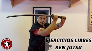 EJERCICIOS PRACTICOS KEN JUTSU. #KATANA #SAMURAI