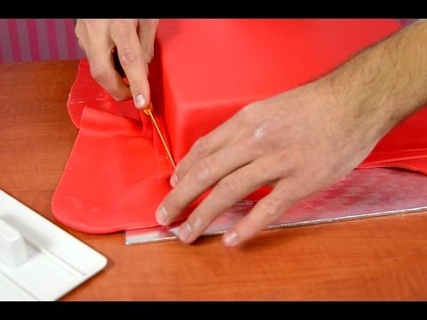 Potahování hranatého dortu - NÁVOD