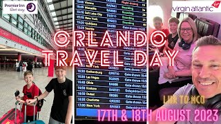 Orlando Travel Day 2023 | Heathrow to Orlando | Premier Inn | Virgin | Disney’s Coronado Springs