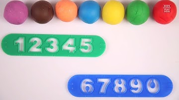 Counting Numbers from 1 to 10 with Play Doh + More Kids Videos