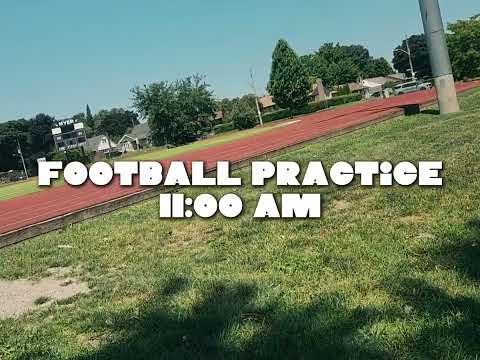 Day 1 vlog - football practice ( short )