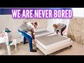 A DAY IN OUR CRAZY LIVES | WE ARE NEVER BORED | GROCERY HAUL, NEW FURNITURE, & A NEW RUG!