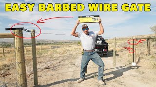 How To Build An Easy Barbed Wire Fence Gate