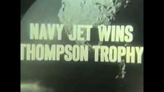 1956.08.21 F8U-1 CRUSADER WINS THOMPSON TROPHY; A US NAVY FIRST