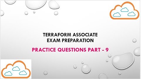 Terraform Associate Exam Sample Questions: Practice Questions Part -9 #terraform #exam