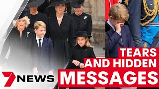 Prince George's tears and hidden messages in Princess Charlotte's clothing | 7NEWS