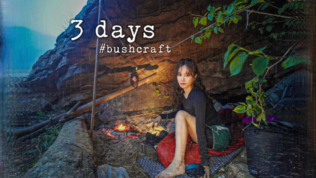 Две женщины, дикий кемпинг в пещере у моря / День 1 / Bushcraft