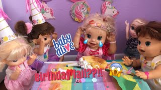 BABY ALIVE Danielle's Birthday party!.....FAIL?!