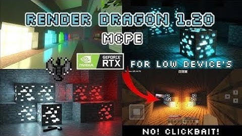 Minecraft PE 1.20+ Best Ultra Realistic RENDER DRAGON Shader for Mcpe 1.20 - RTX Mcpe Shaders 1.20