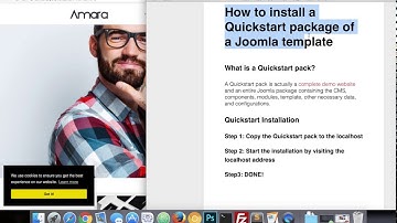 How to install Joomla 3.7 Quickstart package