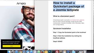How to install Joomla 3.7 Quickstart package