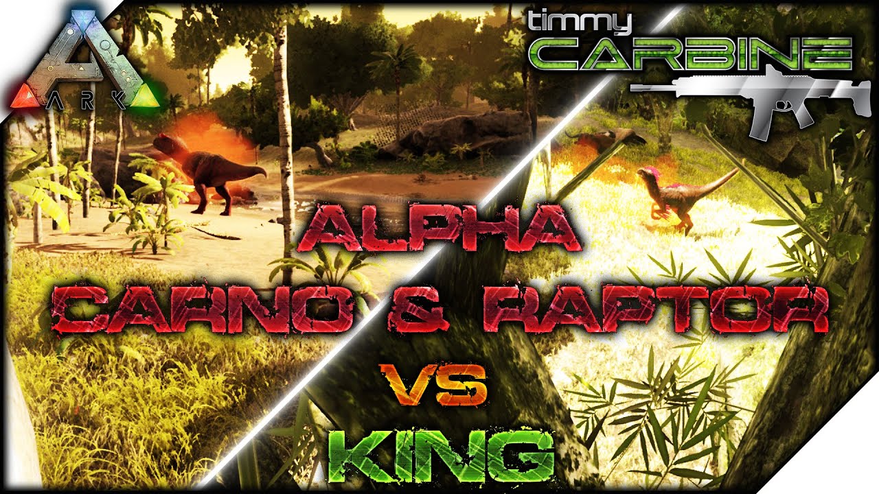 Ark:SE Update v194 Alpha Raptor & Carno vs King || TimmyCarbine - YouTube