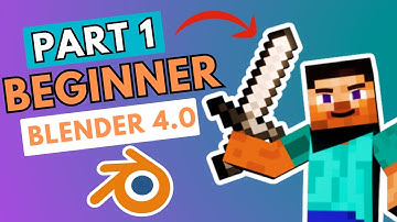 Minecraft Animation Tutorial Part 1 - Blender Basics (Blender 4.0)