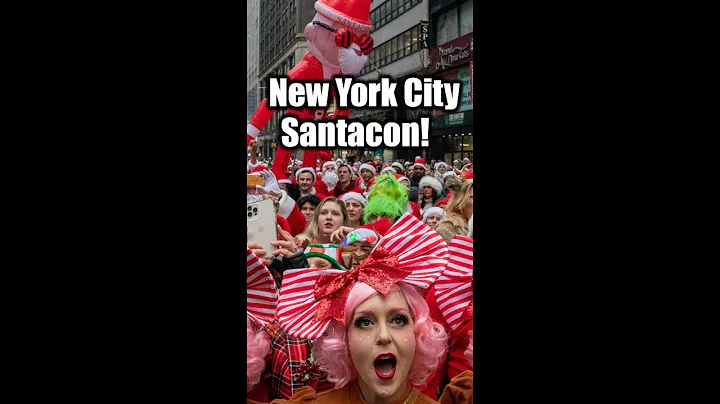 ✨NYC✨🎄Santacon 2025🎄 Reindeers, Elves, and Santas! Oh my! Thousands of Santas Midtown Manhattan #nyc