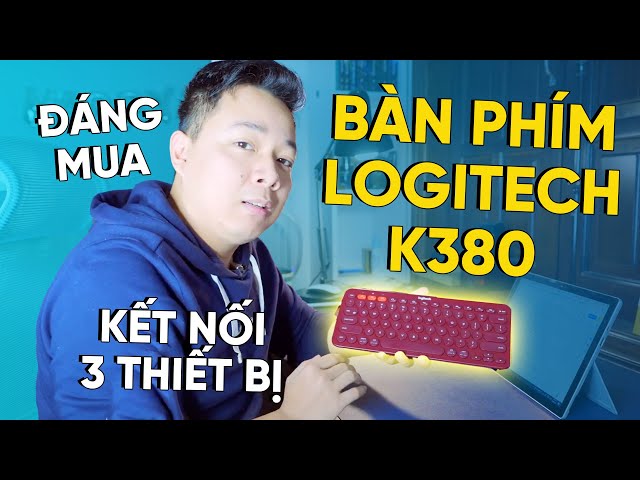 Bàn phím Logitech K380 đáng mua nhất tầm giá, kết nối 3 thiết bị